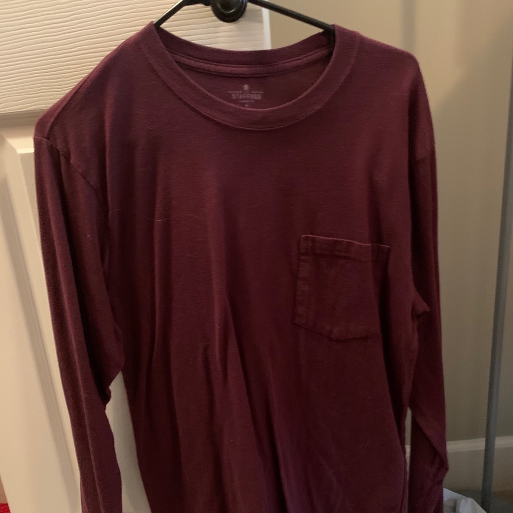 Long sleeve maroon shirt